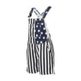 thumbnail image 3 of Women Men American Flag Overalls Adjustable Strap Denim Bib Shorts 4th of July Jean Romper Summer Jumpsuit with Pocket, 3 of 6
