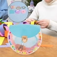 thumbnail image 2 of DIY niños bolso de hombro hecho a mano que hace el bolso que hace el almacenamiento de los accesorios señora Azul claro, 2 of 8