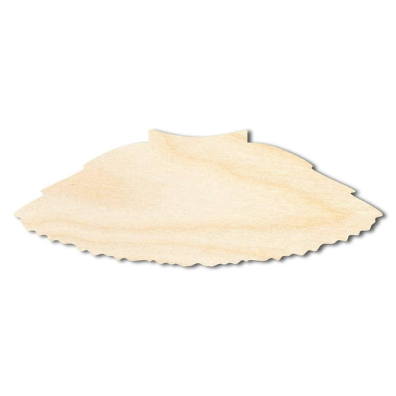 Unfinished Wood Tutu Shape - Craft - up to 46" DIY 8" / 1/2"