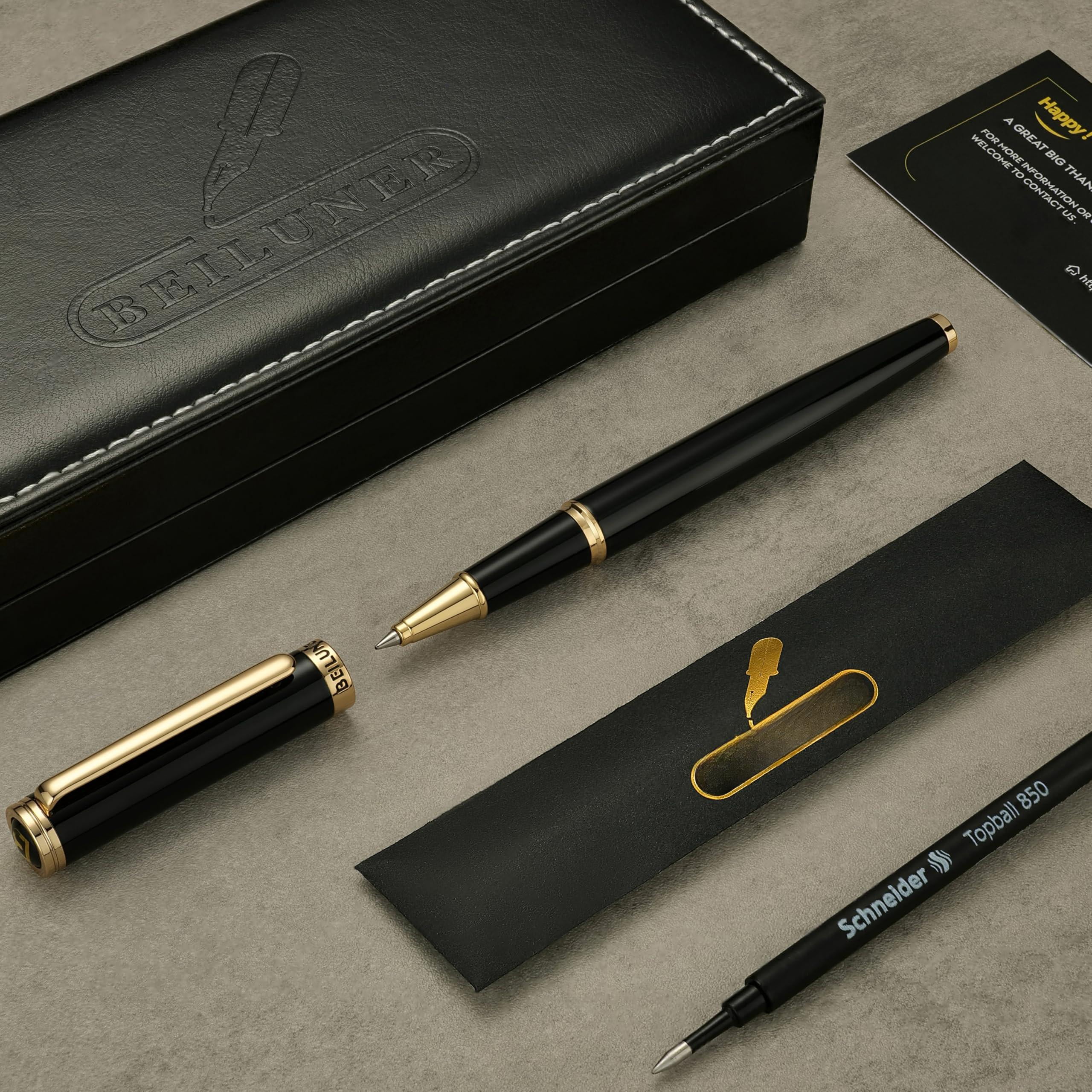 Luxury Rollerball Pen Trim Noble And Elegant Designs Ink Refill  Roller Ball Gift Set For Men & Women Professional Executive Office Nice Pens