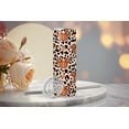 thumbnail image 2 of Autumn Tumbler 20Oz, Pumpkin, Stainless Steel with lid, Straw, Brush and Non-Slip Base, Use like Water Bottle, Coffee Mug, Travel Mug, Wine Cup. Woman Gift, Minnie Tumbler (TooWild), 2 of 7