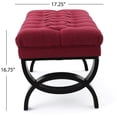 thumbnail image 5 of Elegant Red Fabric With A Modern Appeal And Regal Touch Half-circle Leg Design, 5 of 7
