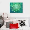 thumbnail image 3 of Shiartex - Blue green gradient Abstract Oil Painting On Canvas Texture Abstract Artwork Canvas Wall Art Paintings Modern Home Decor Abstract Oil Painting 20x16 Inch, 3 of 3