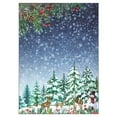 thumbnail image 3 of GlowSol 8'x10' Christmas Area Rugs for Living Room Bedroom Xmas Snowman Tree Festival Winter Decorations Rugs Soft Foldable Accent Rug, Blue, 3 of 8