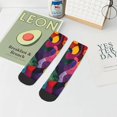 thumbnail image 7 of Fuzoiu Vibrant Abstract Flow Print Adult Socks, Crew Moisture-wicking Socks, Unisex Cushion Crew Socks,Casual Sports Ankle Socks, 7 of 7