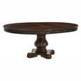 thumbnail image 4 of Elegant 7pc Dining Room Furniture Set Cherry Finish With Gold Tipping Single Pedestal Table 2 Arm Chairs 4 Side Chairs, 4 of 7