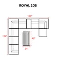 thumbnail image 3 of Royal 10 Piece Outdoor Wicker Patio Furniture Set 10b, 3 of 7