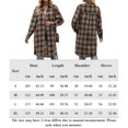 thumbnail image 2 of Camisa Chaqueta de otoño para mujer, abrigo informal con botones de manga larga, ajuste holgado, cuello en V, traje diario Kuymtek Marrón T M para Mujer, 2 of 6