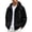 Black, variant on Bxsruta Mens Windbreaker Lightweight Hooded Full Zip Athletic Jacket Casual Outdoor Coat