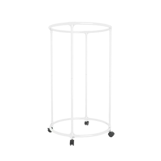 Pastel Secado Circular Con Ruedas 360 Soporte Giratorio para La Ropa () Blanco