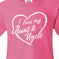 thumbnail image 4 of Inktastic I Love My Aunt and Uncle in White Chalk Heart Youth T-Shirt, 4 of 5