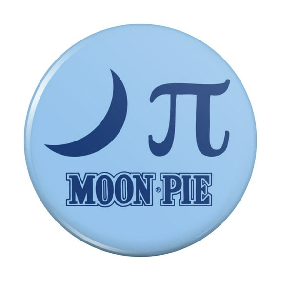 Nerdy Moon Pi MoonPie Kitchen Refrigerator Locker Button Magnet