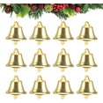 thumbnail image 3 of 120 campanas navideñas colgantes de 16 mm, mini campanas navideñas decorativas (doradas), 3 of 5