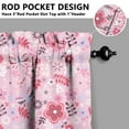 thumbnail image 5 of Kitchen Curtains and Valance Set 24 Inch Tier Pioneer Colorful Floral Curtains Small Drapes for Cafe Living Room Bathroom Farmhouse 3 Pieces Set Rod Pocket, 5 of 6