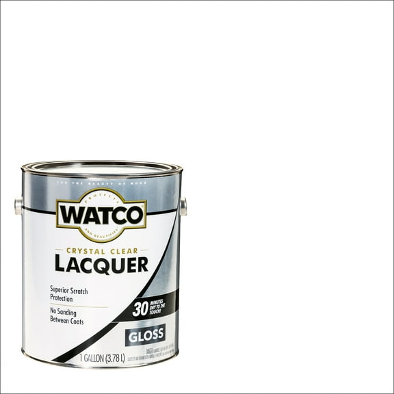 Crystal Clear, Watco Gloss Lacquer- Gallon, 1 Pack