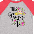 thumbnail image 4 of Inktastic This Princess is Four 4th Birthday Girls Toddler T-Shirt, 4 of 5