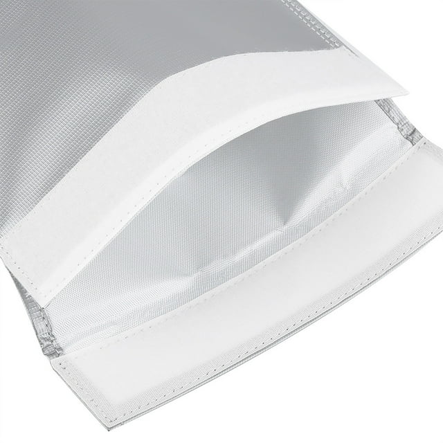 Sac Ignifuge, Sac de Recharge de Batterie Li-Po Réutilisable Professionnel de Sécurité Deux Tailles, Sac de Rangement Léger et Portable Ignifuge pour Batterie au Lithium, Outil Pratique