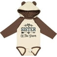 thumbnail image 3 of Inktastic Sister Of The Groom Wedding Party Girls Long Sleeve Baby Bodysuit, 3 of 5