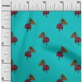thumbnail image 1 of oneOone Silk Tabby Fabric Floral & Block Print Sewing Fabric BTY 42 Inch Wide, 1 of 1