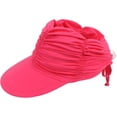 thumbnail image 5 of Womens Visor Sun Hat Wide Brim Cool Adjustable Summer UV Protection Visor Hat for Beach Sport Golf Travel Outdoor, 5 of 7