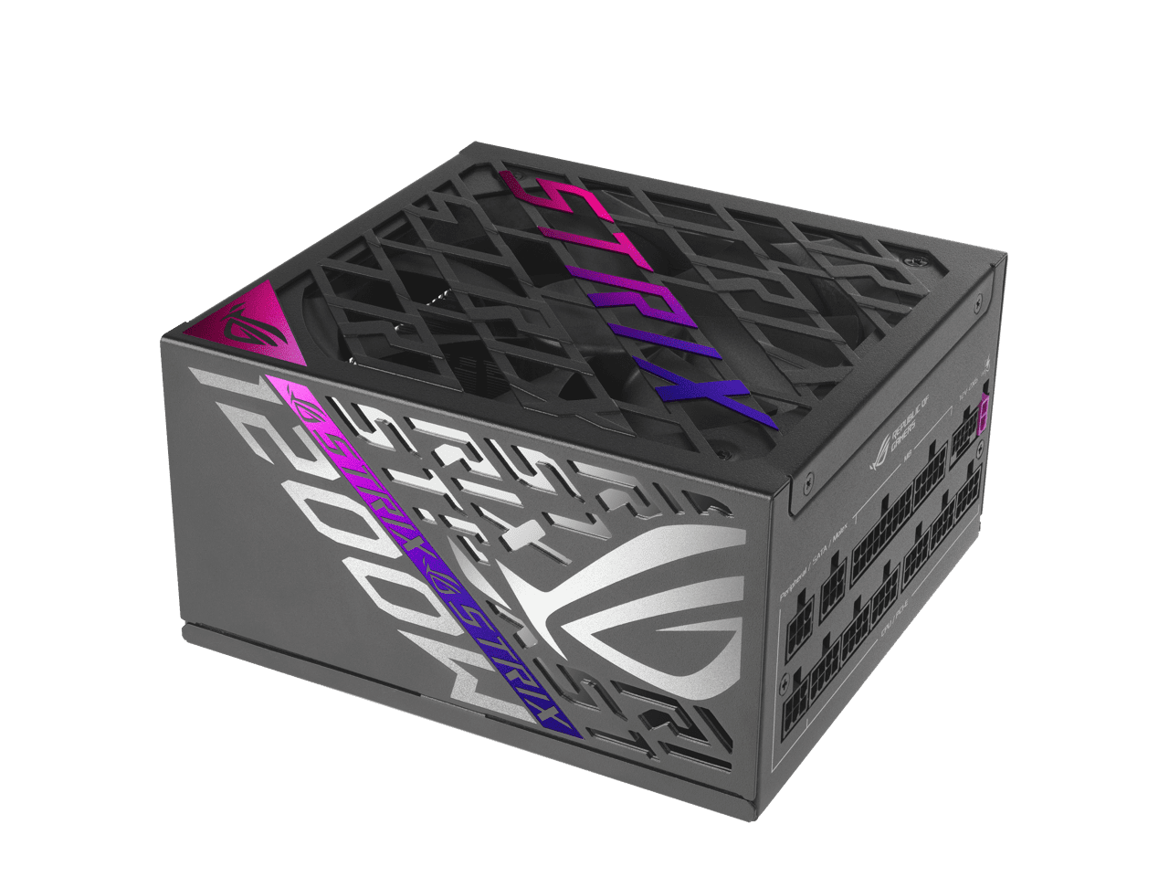Asus ROG Strix 1200W Power Supply - Internal - 120 V AC, 230 V AC Input - 3.3 V DC, 5 V DC, 12 V DC, -12 V DC, 5 V SB Output - 1200 W - Active PFC - 1 +12V Rails - PCI Express Connector - 1 Fan(s) ...