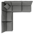 thumbnail image 2 of Commix 5-Piece Outdoor Patio Sectional Sofa Charcoal EEI-5587-CHA, 2 of 10