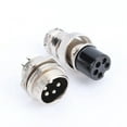 thumbnail image 3 of Aviation Plug And Socket Connector Panel Metal Wire Connector Telecommunications Plug Assortment Kit 1set GX16 5Pins Screw Type Electrical Aviation Plug Socket Connector New, 3 of 7