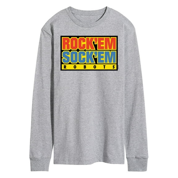 Rock 'Em Sock 'Em Robots - Rock 'Em Sock 'Em Robots Logo - Men's Long Sleeve T-Shirt