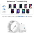 thumbnail image 4 of 2-PACK [Apple MFi Certified] iPhone Fast Charger, 20W PD Type C Power Wall Charger Travel Plug with 6FT USB C to Lightning Quick Charge Sync Cord Compatible for iPhone 13/12/11/XS/XR/X 8/SE 2020/iPad, 4 of 5