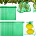 thumbnail image 4 of 100 Pack Fruit Protection Bags with Drawstring, Green Fruit Cover Bag for Protecting Plants From Birds Reusable Mesh Bag, 4 of 7