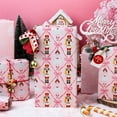 thumbnail image 2 of Pink Nutcracker Wrapping Paper, Pastel Girl Wrapping Paper, Reversible Girly Bow, Nutcracker Theme Christmas Gift Wrap for Gift Packaging, Holiday Presents (Mini Roll, 17 Inch X 33 Feet), 2 of 14