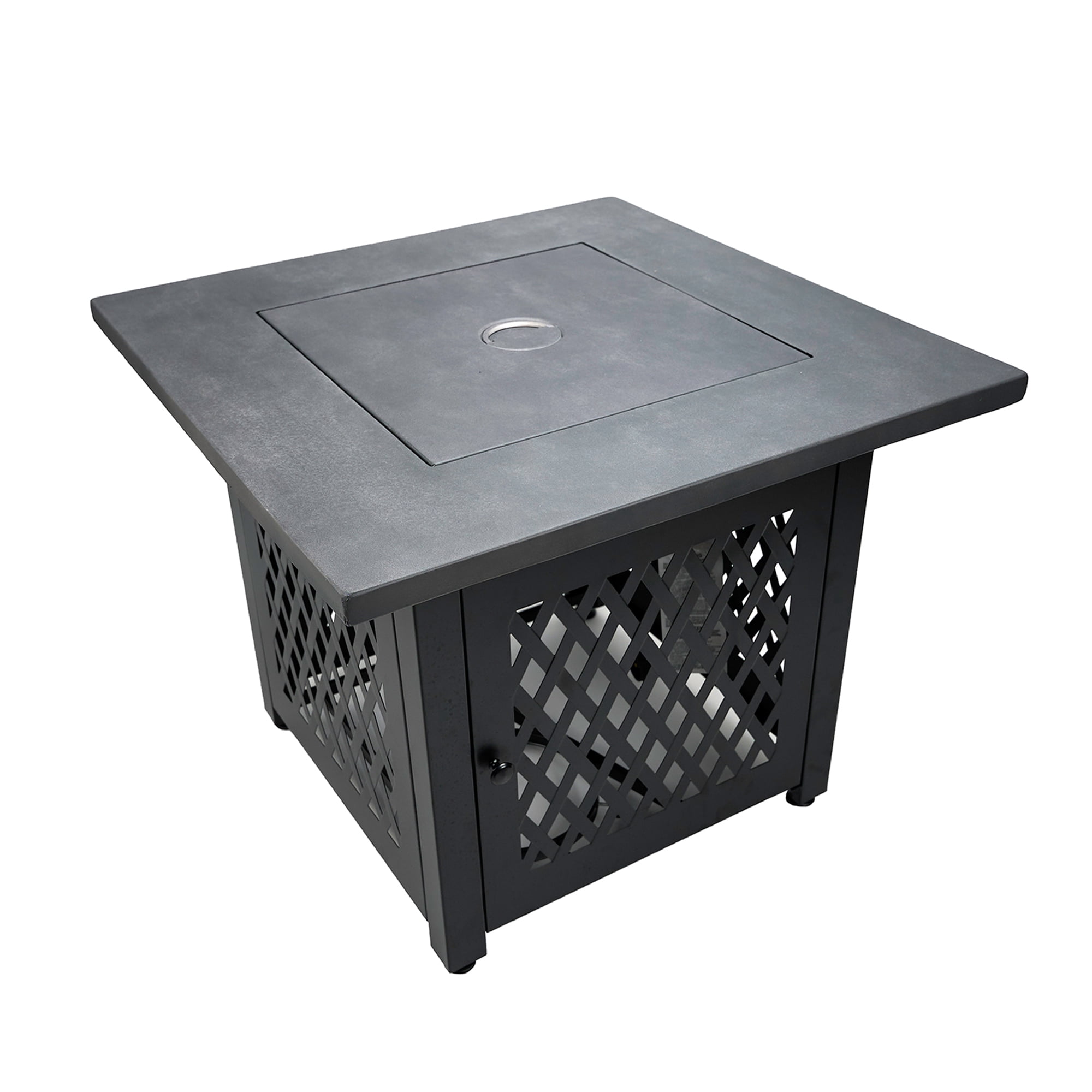 Endless Summer Charles 30" Square Outdoor UV Printed LP Gas Fire Pit​ Table