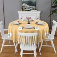 thumbnail image 2 of Fashionable Round Tablecloth 70x70in(178x178cm) – Waterproof Polyester Table Cover with Full Print Design, Wrinkle Resistant & Washable for Kitchen Dining Party Decor, 2 of 6