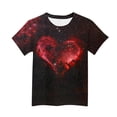 thumbnail image 5 of Xdegoge Kids Boys Cool Graphic T Shirts Awesome Galaxy Outer Space Nebula Print Short Sleeve Crewneck Casual Playwear School Tops Soft Comfy Daily Activewear, 5 of 5