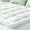 White, variant on Ultra Soft Queen Size Mattress Topper - Viscose Made from Bamboo Pillow Top Mattress Pad for Back Pain Relief - Naturally Cooling for Hot Sleepers, Green