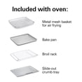 thumbnail image 5 of Hamilton Beach 4-in-1 Air Fryer Toaster Oven, 4-Slice Countertop Oven, Stainless Steel, 5 of 8