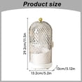 thumbnail image 3 of 360° Rotating Toothbrush Holder with Cover, 3-Slot Dustproof Bathroom Vanity Organizer with Drainage System, Countertop Storage for Toothbrushes Toothpaste Makeup Brushes,White, 3 of 7