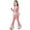 Pink, variant on REDARER Girls 2-Piece Set, Ruffle Hem Top & Flared Pants with Free Necklace, Autumn Outfit for School and Casual Wear,Size:2-3 Years