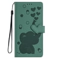 thumbnail image 2 of For Samsung Galaxy S25 FE 5G 6.7" Cartoon Elephant Embossed Strong Magnetic Attachment/Closure, Card Slots/Pocket, With Hand Strap，PU Leather Flip Wallet Case ﻿,Green,For Galaxy S25 FE 5G, 2 of 11