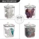 thumbnail image 5 of Plastic Qtip Holder Dispenser With Lid Clear Bathroom Containers For Cotton Ball Pads Floss Cotton Rounds Vanity Canisters Cotton Swab Storage Organiz, 5 of 5