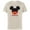 Natural, variant on Disney Mickey Mouse Red Shorts Icon Primo Familia Spanish- Short Sleeve Cotton T-Shirt for Adults - Customized-White