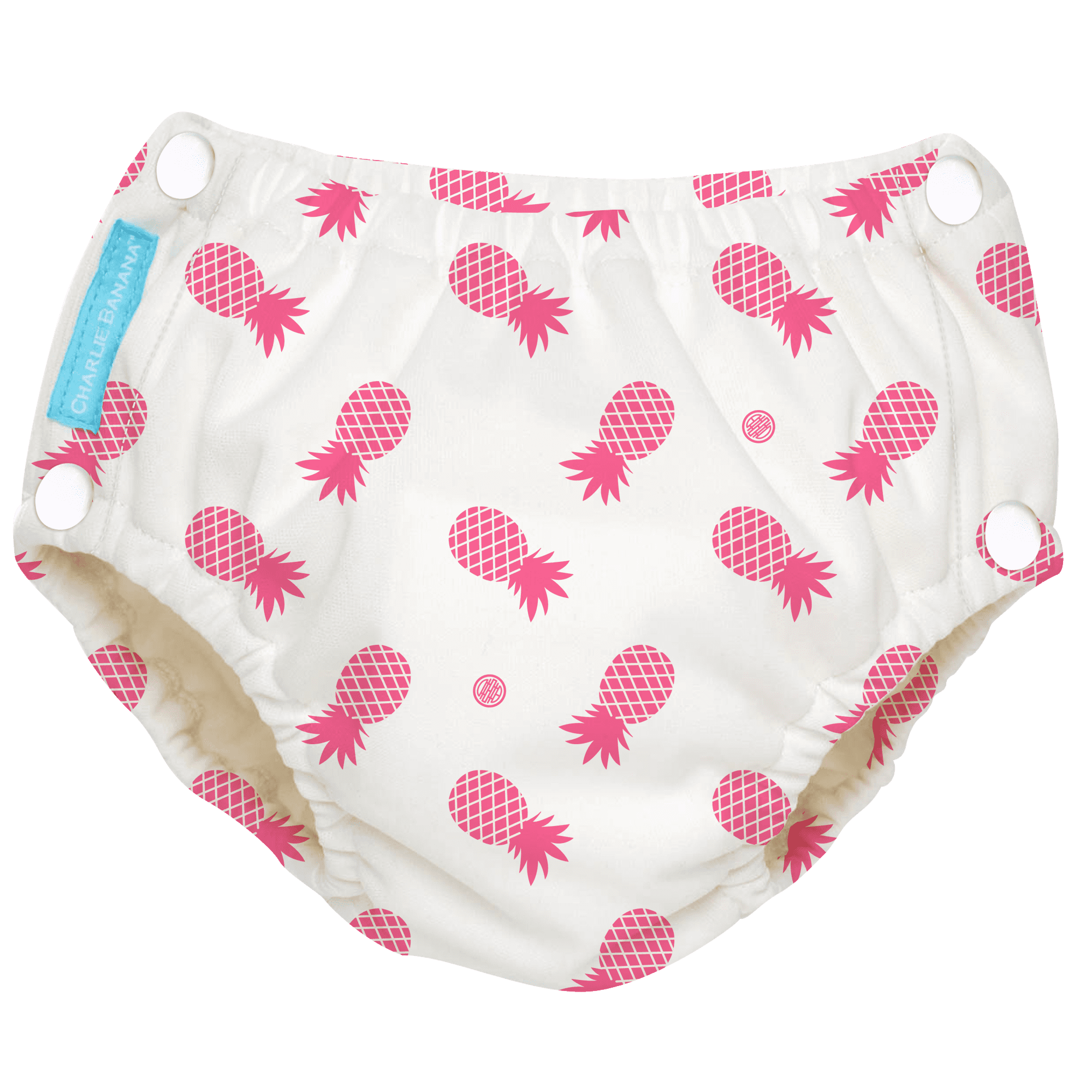 Charlie Banana Baby Easy Snaps Reusable and Washable Swim Diaper for Boys or Girls X-Large Soccer 