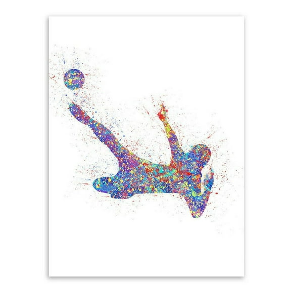 Canvas Printed Art Print Watercolor Feather Home Decor Watercolor Painting Feather Wall Art