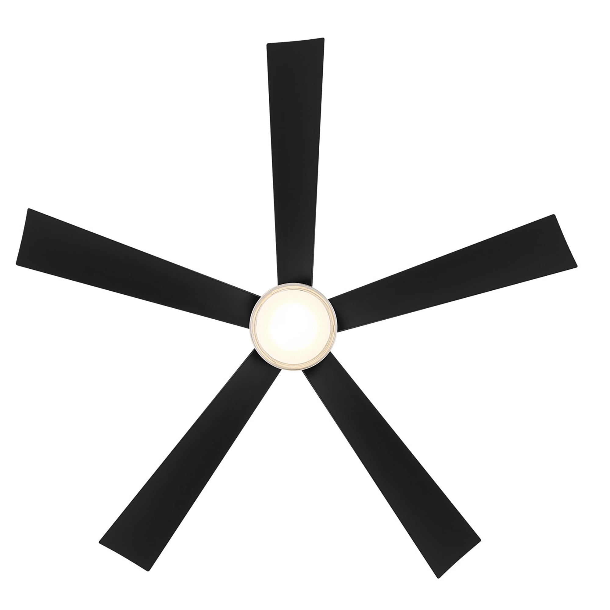 Wynd 60" Matte Black Integrated LED Smart Ceiling Fan with Remote Control