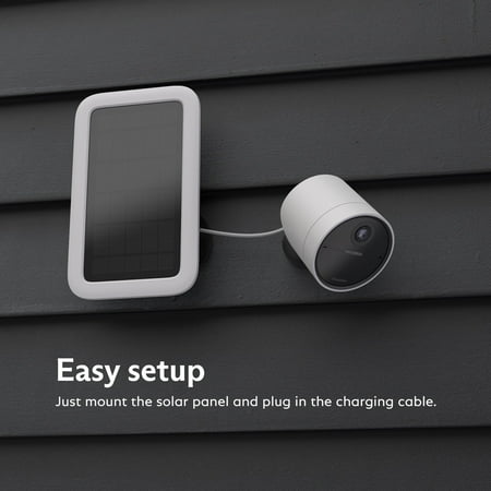 SimpliSafe - Outdoor Camera Solar Panel - White