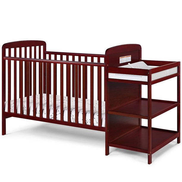 HDJ 70 Inch 3in1 Baby Crib With Changing Table,Baby Convertible Bed