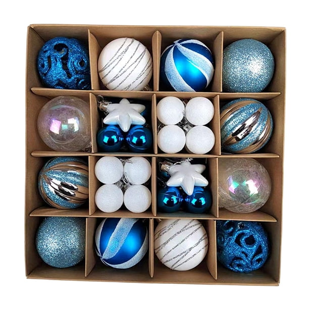 42 piezas de adornos de bolas de Navidad, juego de adornos decorativos de 3 cm a 6 cm, bola colgante de de Navidad, para el hogar, Yotijar bolas colgantes