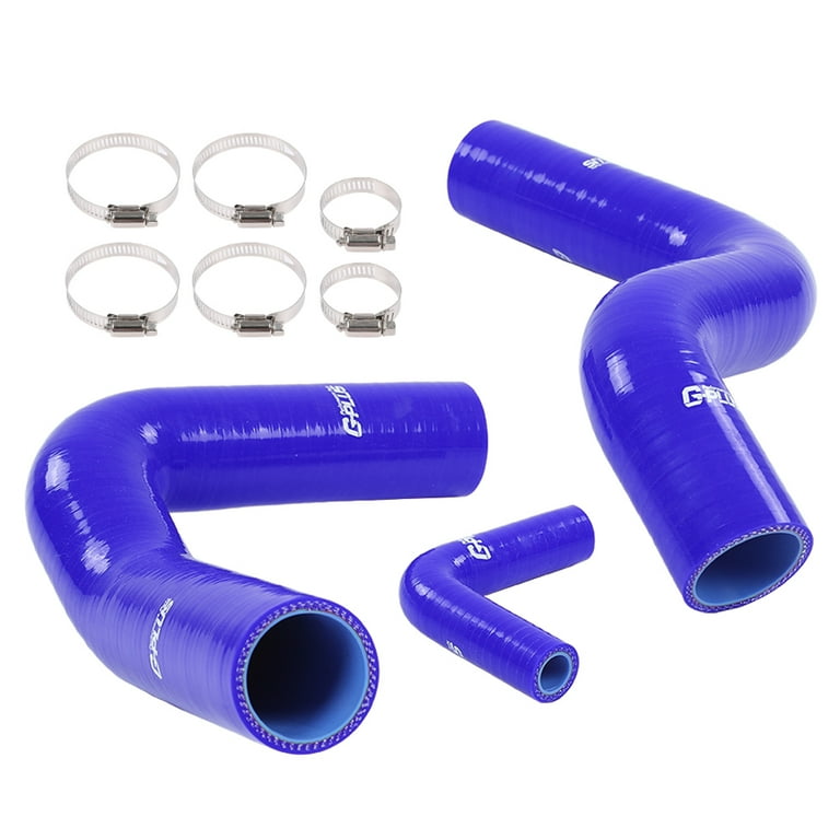 Silicone Radiator Hose Kit For 1964-1968 Ford Mustang, Shelby, Cobra With 289-302 V8 - 3-Ply Black