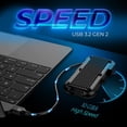 thumbnail image 4 of Titanium Micro Mercury 250GB Portable Aluminum SSD Up to 1000MB/S NVMe USB 3.1 IP66 water dust resistant for PC Mac Android and Game Console, 4 of 7