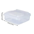 thumbnail image 3 of Jierger 2pcs Storage Box Refrigerator Special Scallion Garlic Fruit Crisper Box Household Clamshell Butter Block Packaging Box for Travel,School,Work,Kids Adults, 3 of 5